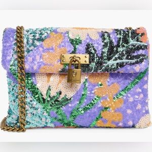 NWT Kurt Geiger Medium Brixton Sequin Crossbody Bag